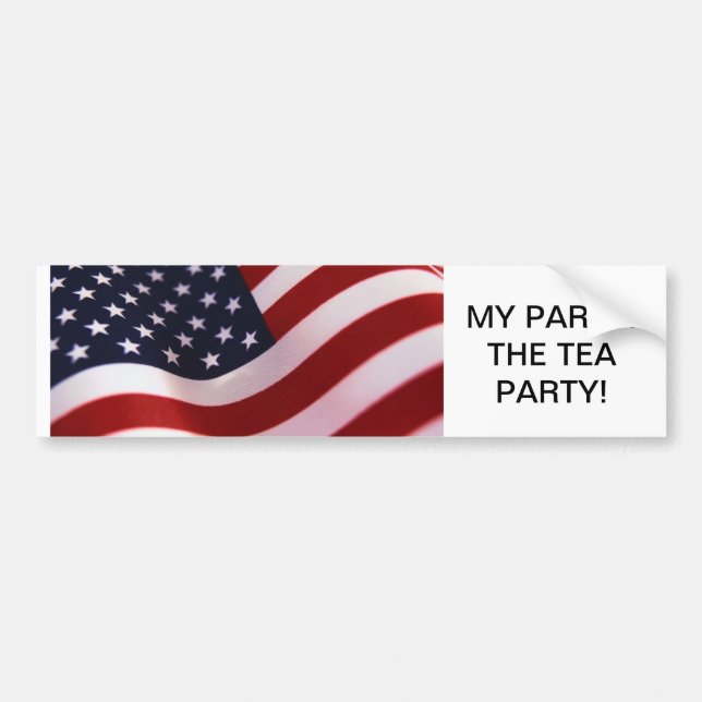 MY PARTY! THE TEA PARTY! BUMPER STICKER (Front)