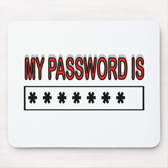 MY PASSWORD MOUSE MAT (Front)