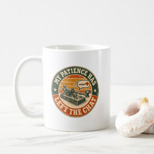 My Patience Has Left the Chat – Vintage Telegraph Coffee Mug