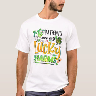 My Patients Are My Lucky Charms St Patricks Day Nu T-Shirt