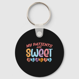My Patients Sweet Hearts Valentine Day Nurse Scrub Key Ring