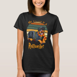 My Patr0nu5 Is A Rottweiler Dog Christmas Pajama T-Shirt
