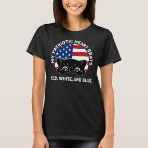 My Patriotic Heart Beats 4th Of July T-Shirt