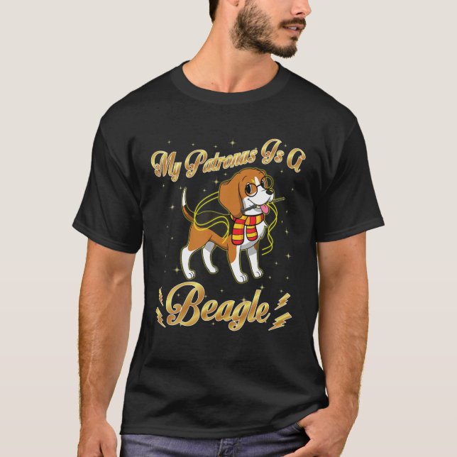 My Patronus Is A Beagle Harry Dog Potter Dad Mum T-Shirt (Front)
