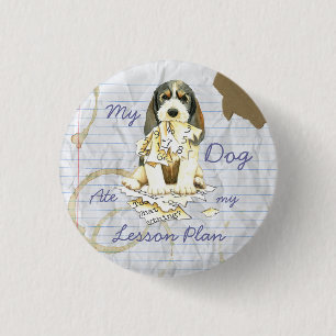 My PBGV Ate My Lesson Plan 3 Cm Round Badge