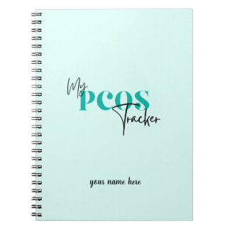 My PCOS Teal Tracker Polycystic Ovarian Syndrome Notebook