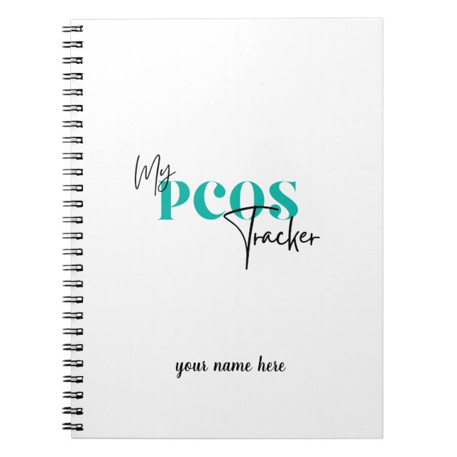 My PCOS Tracker Polycystic Ovarian Syndrome Track Notebook (Front)