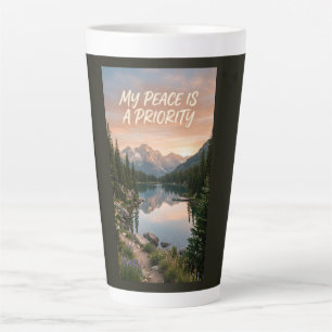 My Peace Is My Priority Latte Mug