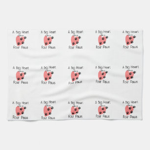 My Peace rests on Four Paws - Cute Pet Lover Quote Tea Towel