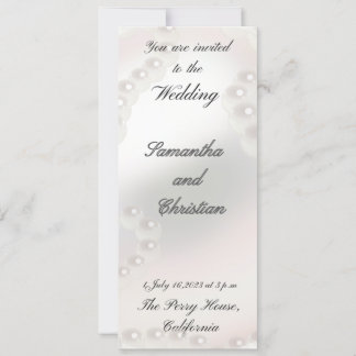 My Pearl Wedding Invitation