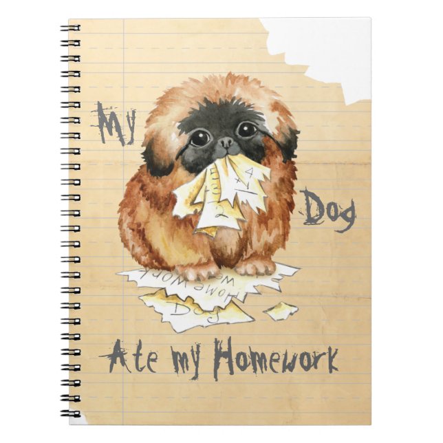 My Pekingese Ate My Homework Notebook (Front)