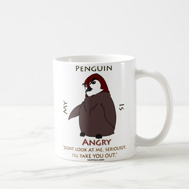 My Penguin Is... Angry!! Coffee Mug (Right)