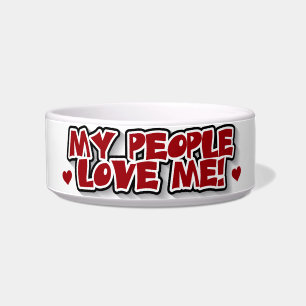 My People Love Me Pet Dish
