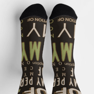 My Perception of u Tube Socks Brown/Green