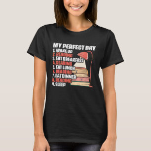 My Perfect Day Gag Book Reading Library Book  Book T-Shirt
