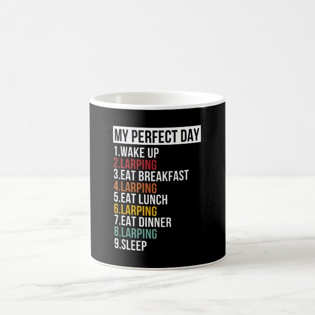 My Perfect Day Larping Geek RPG Nerd Coffee Mug (Center)