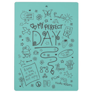 My Perfect Day - Positive Thinking 2 Clipboard