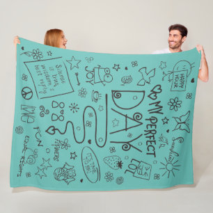 My Perfect Day - Positive Thinking 2 Fleece Blanket