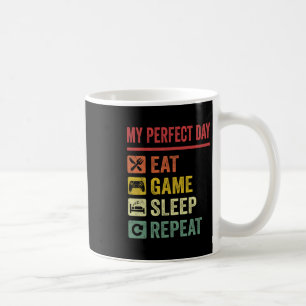 My Perfect Day Video Games Funny Cool Gamer Tee Gi Coffee Mug