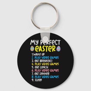 My Perfect Easter Play Video Gamer Funny Gamer Boy Key Ring