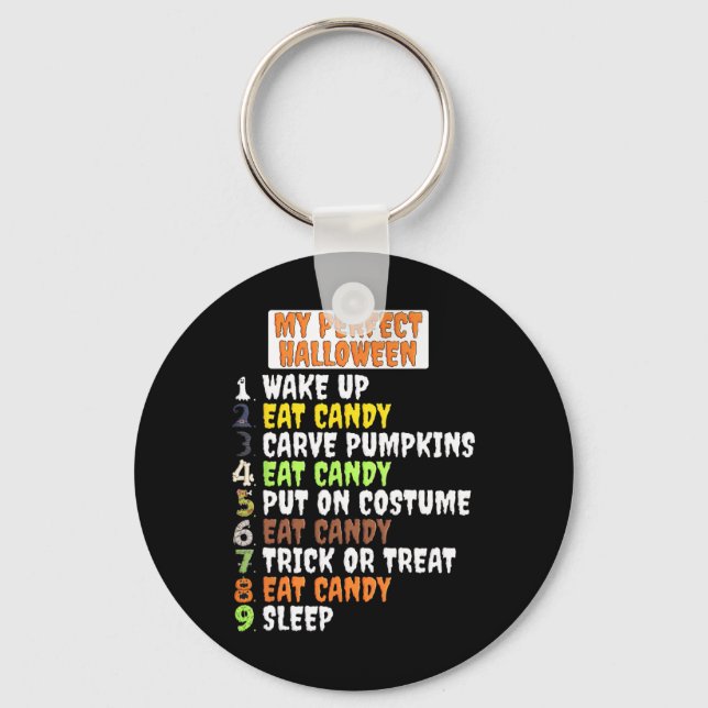My Perfect Halloween Fun Skeleton Zombie Cool Pump Key Ring (Front)