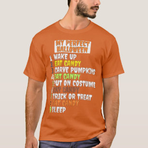 My Perfect Halloween Funny Skeleton Zombie Cool Pu T-Shirt