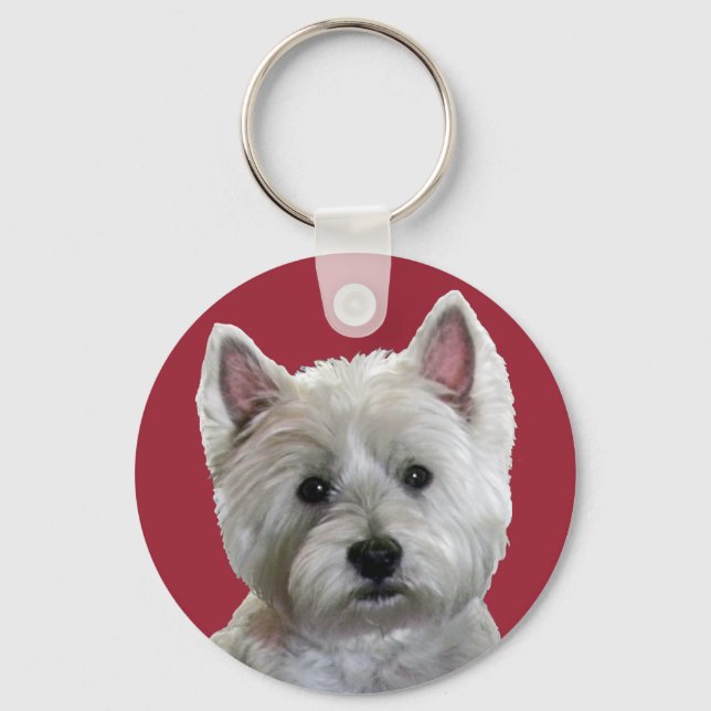MY PERFECT WESTIE KEY RING (Front)