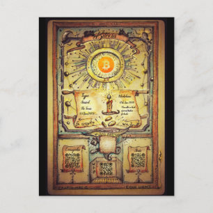 My Personal Bitcoin HODL Invitation Postcard