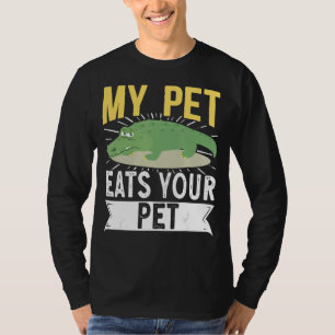 My Pet Eats Your Pet Crocodile Alligator Croc Gato T-Shirt