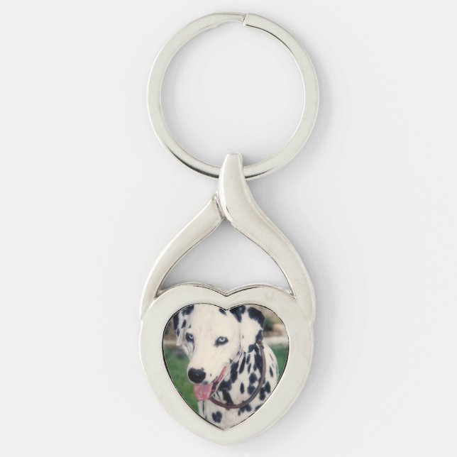 My Pet Friend Upload Your Own Photo Custom  Key Ring (Front)