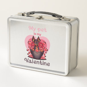 My pet is my Valentine, no 25 Classic T-Shirt Metal Lunch Box