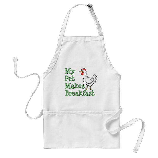 My Pet Makes Breakfast Chicken Apron (Front)