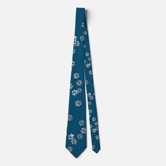 My Pet Pawprints Tie (Front)