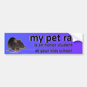 my pet rat bumper sticker