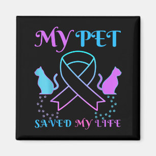 My Pet Saved My Life Emotional Support Cat Magnet