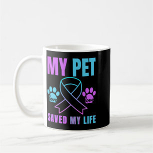 My Pet Saved My Life Prevention Emotional Cat Dog Coffee Mug