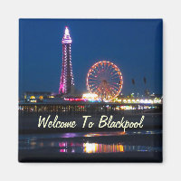My photo of Black Pool Central Pier Lights Cushion