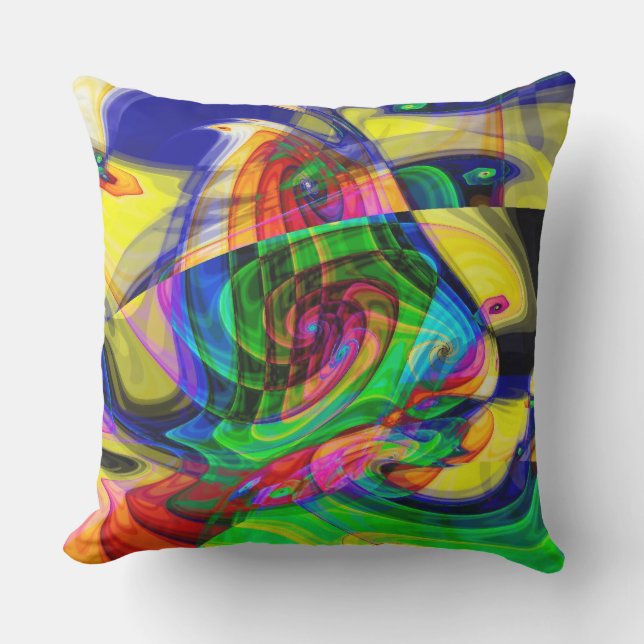 My Picasso Fractal- Throw Pillow (Front)