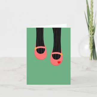 My pink shoes Greeting Card