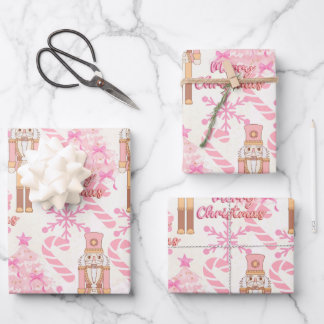 My Pink Snow Flakes Wrapping Paper Sheet