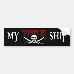 MY PIRATE SHIP BUMPER STICKER