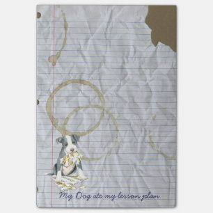My Pit Bull Ate my Lesson Plan Post-it Notes