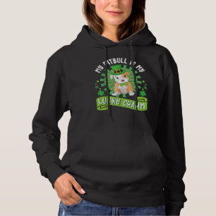 My Pitbull Dog Is My Lucky Charm Happy Patrick Day Hoodie