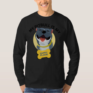 My Pitbull Is My Happy Place 189 T-Shirt