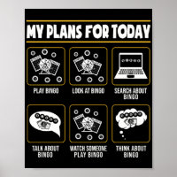 My Plans For Today Funny Lucky Gambling