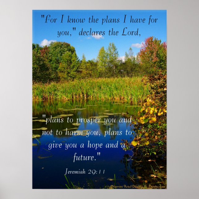My Plans For You Scripture Poster (Front)