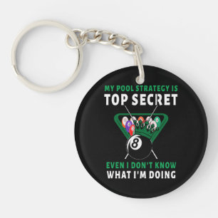 My Pool Strategy Is Even Key Ring