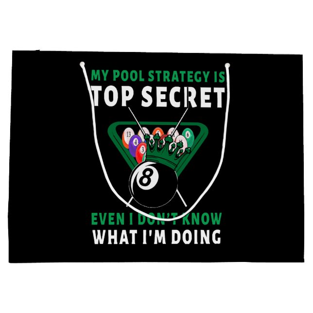 My Pool Strategy Is Even Large Gift Bag (Back)