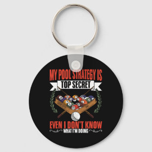 My Pool Strategy Snooker Game Pool Players Billiar Key Ring