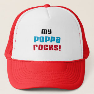 My Poppa Rocks Tshirts and Gifts Trucker Hat